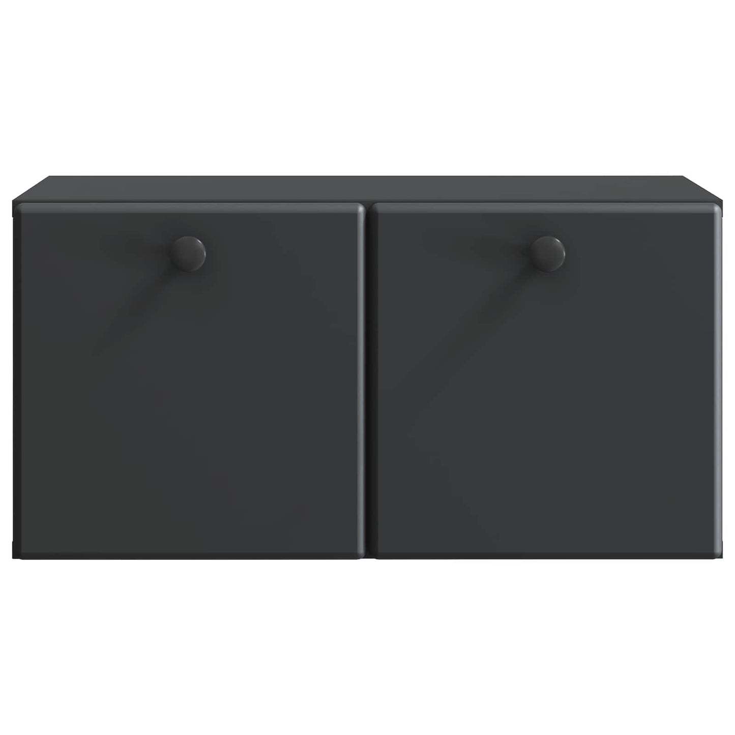vidaXL Wall-Mounted TV Cabinet 59.5 x 31 x 30 cm Black Engineered Wood