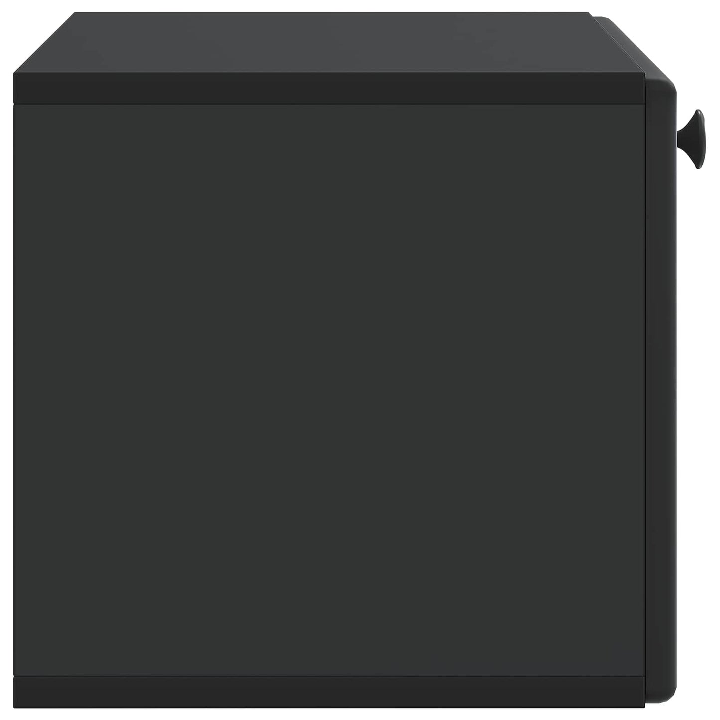 vidaXL Wall-Mounted TV Cabinet 59.5 x 31 x 30 cm Black Engineered Wood