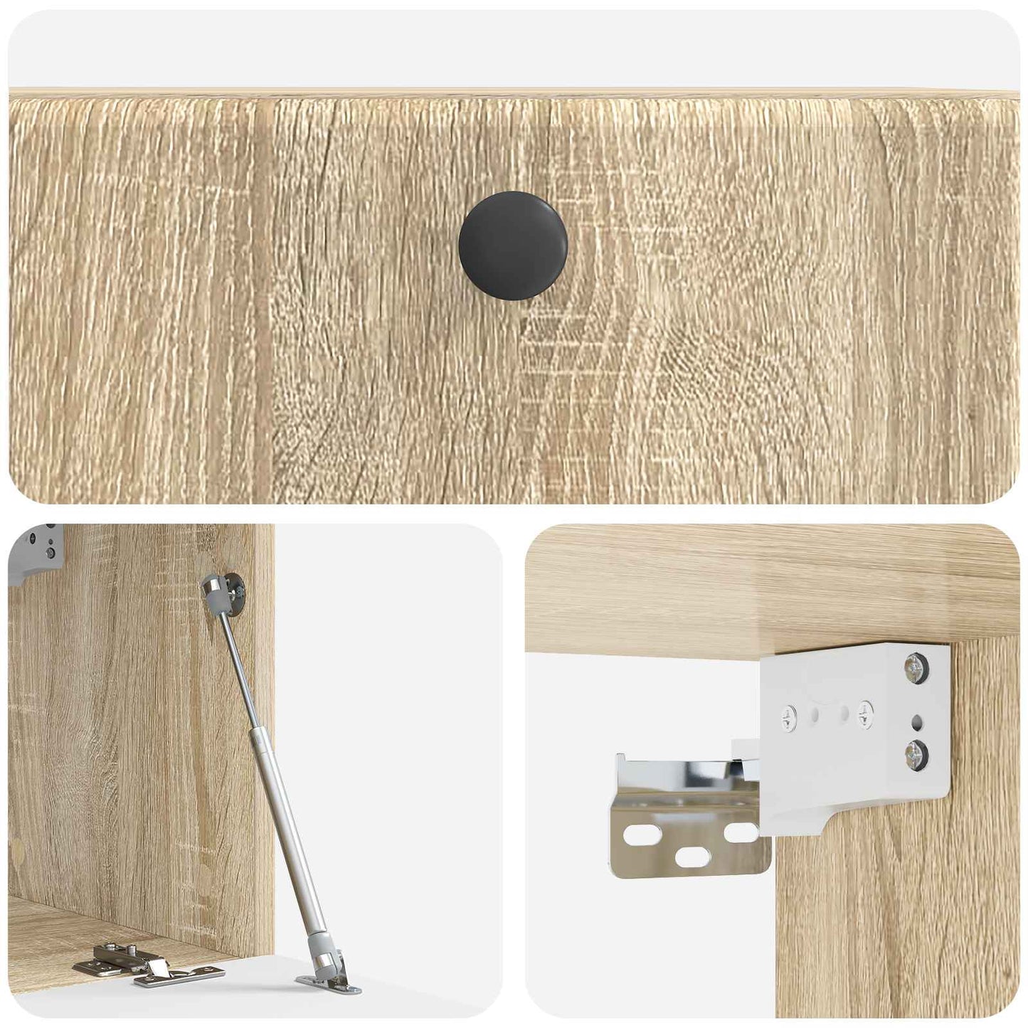 vidaXL Wall-Mounted TV Cabinet 59.5 x 31 x 30 cm Sonoma Oak