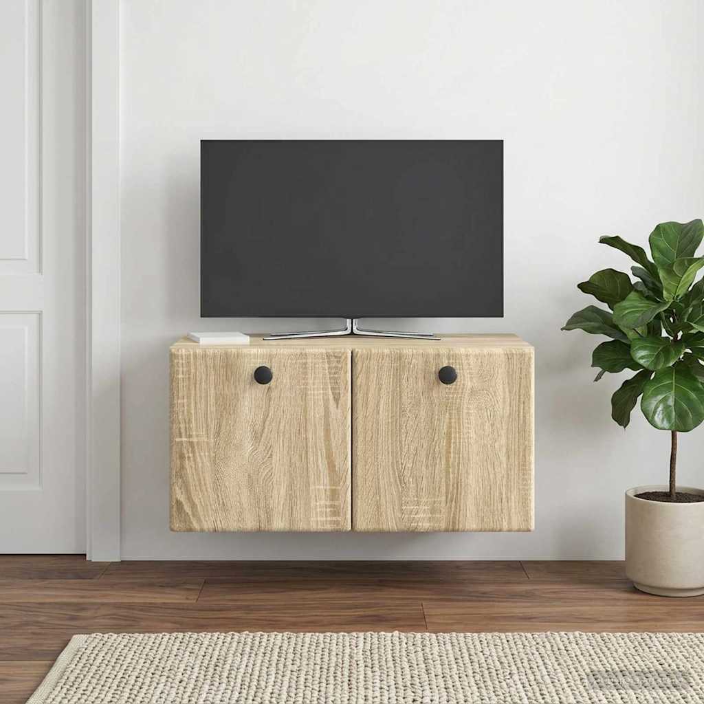 vidaXL Wall-Mounted TV Cabinet 59.5 x 31 x 30 cm Sonoma Oak