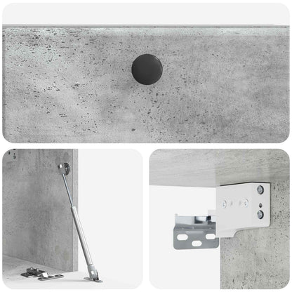 vidaXL Wall-Mounted TV Cabinet 59.5 x 31 x 30 cm Concrete Grey