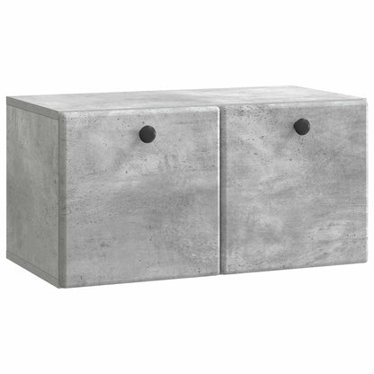 vidaXL Wall-Mounted TV Cabinet 59.5 x 31 x 30 cm Concrete Grey