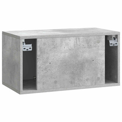 vidaXL Wall-Mounted TV Cabinet 59.5 x 31 x 30 cm Concrete Grey
