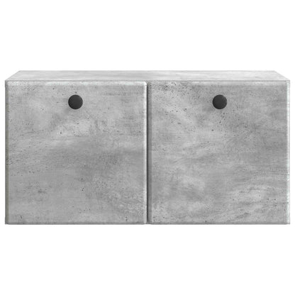 vidaXL Wall-Mounted TV Cabinet 59.5 x 31 x 30 cm Concrete Grey