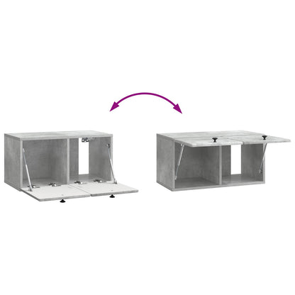 vidaXL Wall-Mounted TV Cabinet 59.5 x 31 x 30 cm Concrete Grey