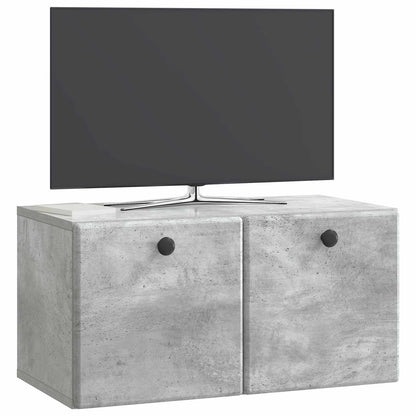 vidaXL Wall-Mounted TV Cabinet 59.5 x 31 x 30 cm Concrete Grey