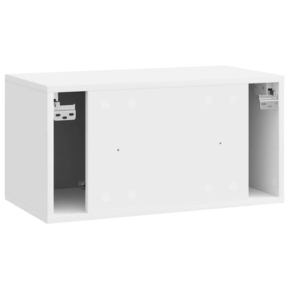 vidaXL Wall-Mounted TV Cabinet 59.5 x 31 x 30 cm High Gloss White