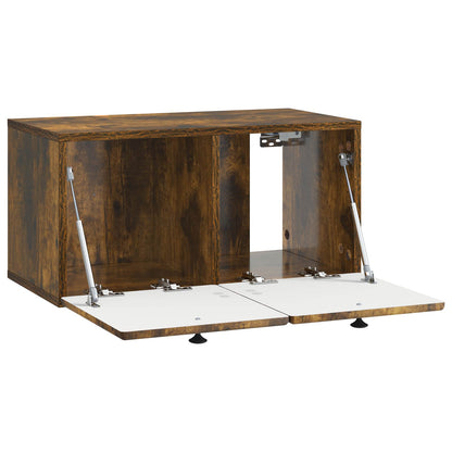 vidaXL Wall-Mounted TV Cabinet 59.5 x 31 x 30 cm Smoked Oak