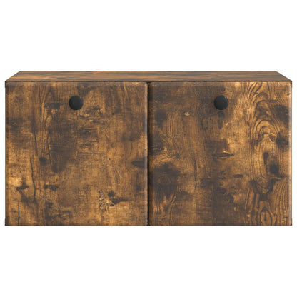 vidaXL Wall-Mounted TV Cabinet 59.5 x 31 x 30 cm Smoked Oak