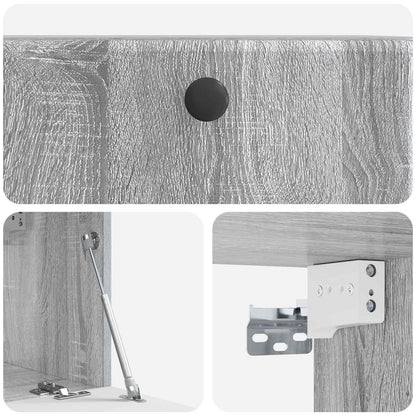vidaXL Wall-Mounted TV Cabinet 59.5 x 31 x 30 cm Grey Sonoma