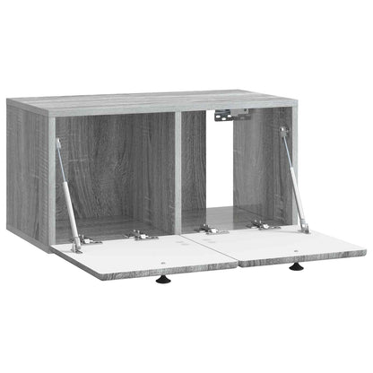 vidaXL Wall-Mounted TV Cabinet 59.5 x 31 x 30 cm Grey Sonoma