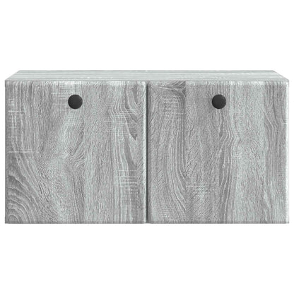 vidaXL Wall-Mounted TV Cabinet 59.5 x 31 x 30 cm Grey Sonoma