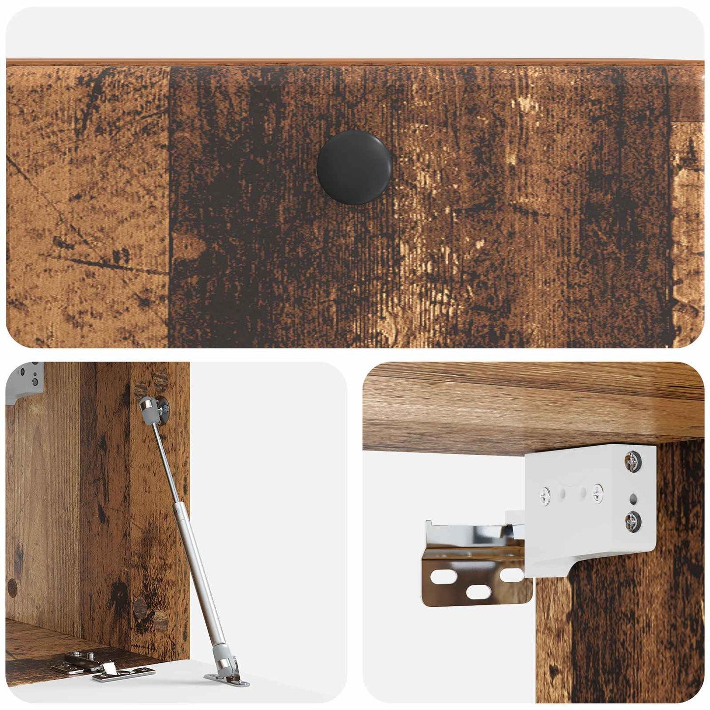 vidaXL Wall-Mounted TV Cabinet 59.5 x 31 x 30 cm Old Wood