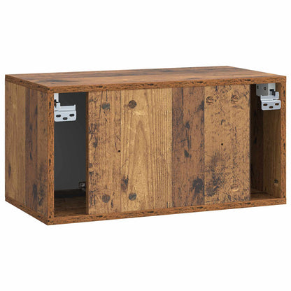 vidaXL Wall-Mounted TV Cabinet 59.5 x 31 x 30 cm Old Wood