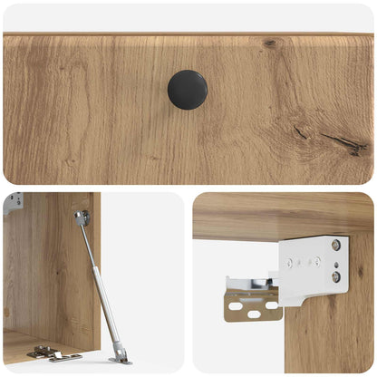 vidaXL Wall-Mounted TV Cabinet 59.5 x 31 x 30 cm Artisan Oak
