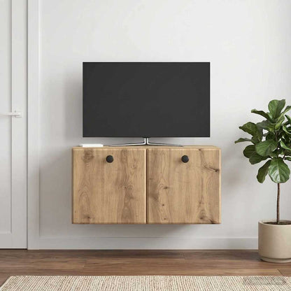 vidaXL Wall-Mounted TV Cabinet 59.5 x 31 x 30 cm Artisan Oak