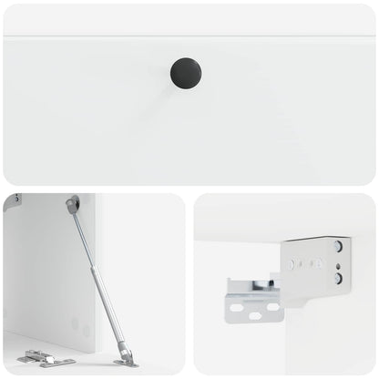 vidaXL Wall-Mounted TV Cabinet 78.5 x 31 x 30 cm White Engineered Wood