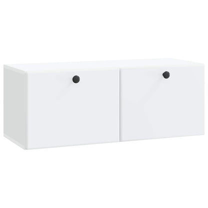 vidaXL Wall-Mounted TV Cabinet 78.5 x 31 x 30 cm White Engineered Wood