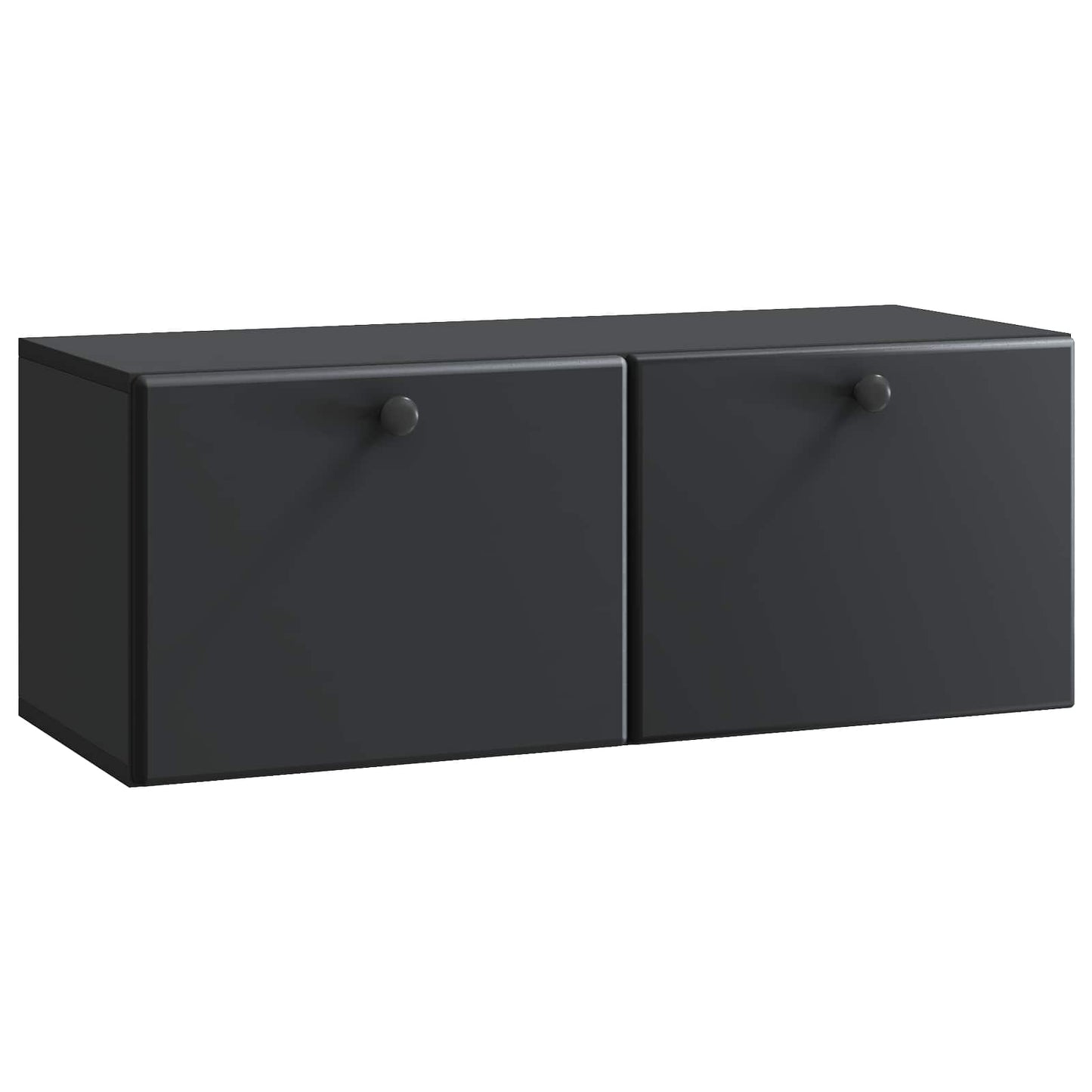 vidaXL Wall-Mounted TV Cabinet 78.5 x 31 x 30 cm Black Engineered Wood