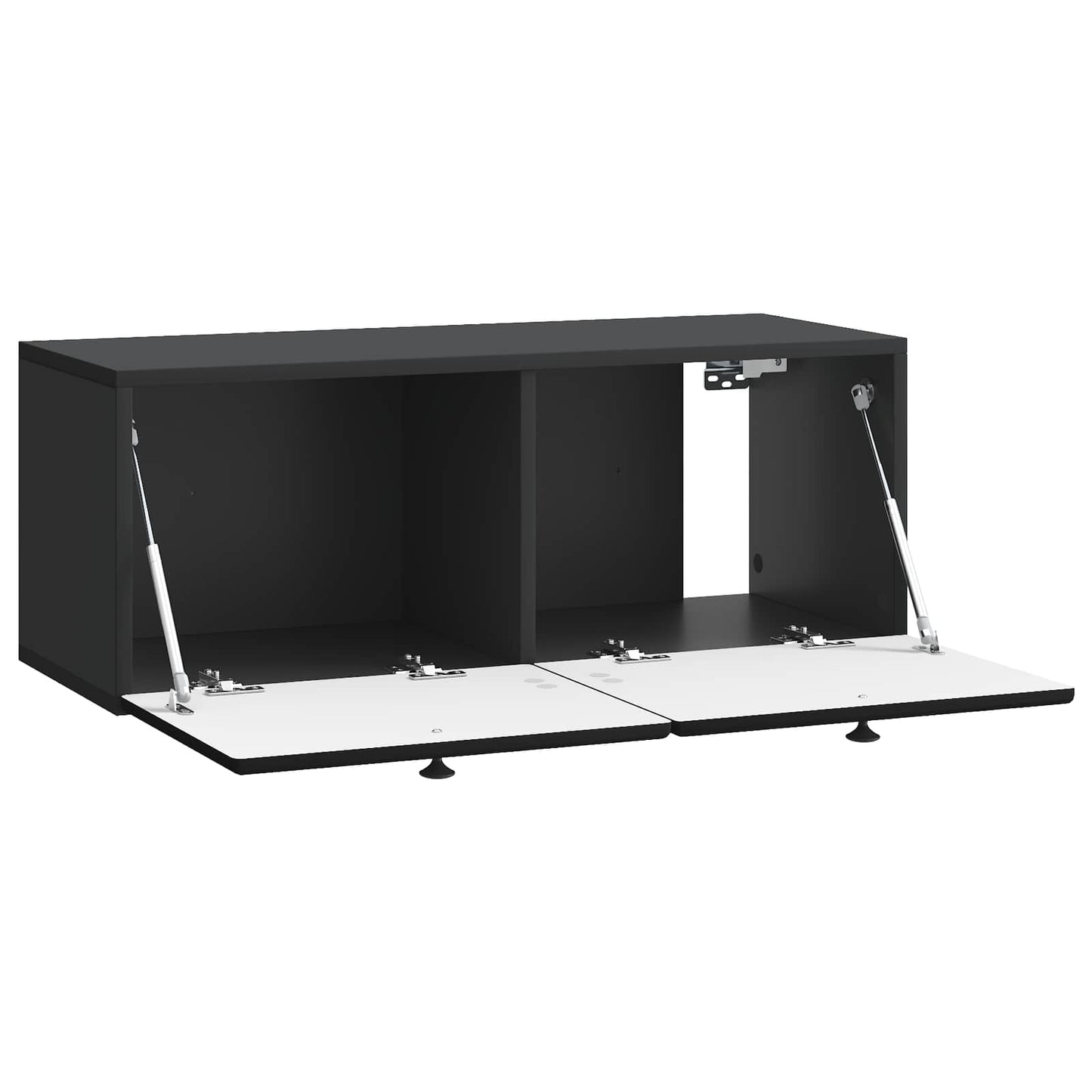 vidaXL Wall-Mounted TV Cabinet 78.5 x 31 x 30 cm Black Engineered Wood