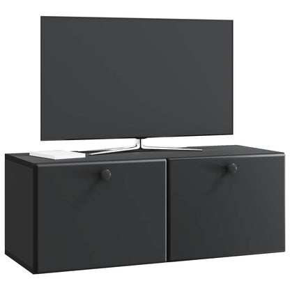 vidaXL Wall-Mounted TV Cabinet 78.5 x 31 x 30 cm Black Engineered Wood