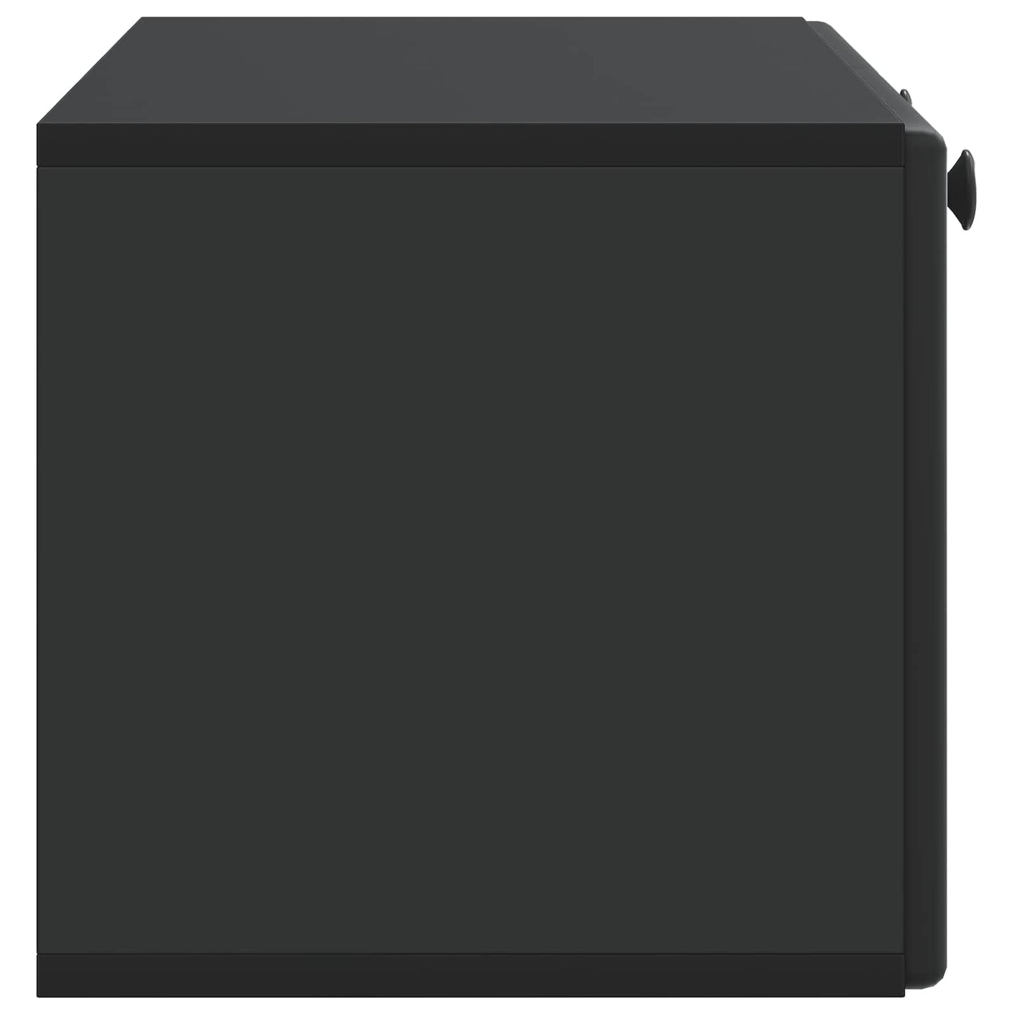 vidaXL Wall-Mounted TV Cabinet 78.5 x 31 x 30 cm Black Engineered Wood