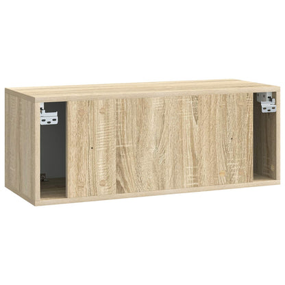 vidaXL Wall-Mounted TV Cabinet 78.5 x 31 x 30 cm Sonoma Oak