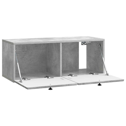 vidaXL Wall-Mounted TV Cabinet 78.5 x 31 x 30 cm Concrete Grey
