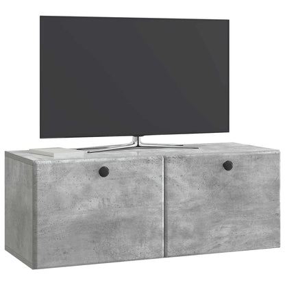 vidaXL Wall-Mounted TV Cabinet 78.5 x 31 x 30 cm Concrete Grey