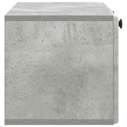 vidaXL Wall-Mounted TV Cabinet 78.5 x 31 x 30 cm Concrete Grey
