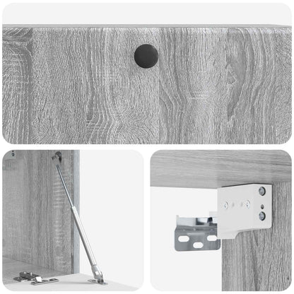 vidaXL Wall-Mounted TV Cabinet 78.5 x 31 x 30 cm Grey Sonoma