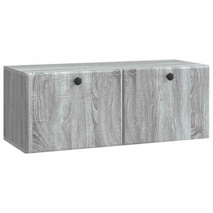 vidaXL Wall-Mounted TV Cabinet 78.5 x 31 x 30 cm Grey Sonoma