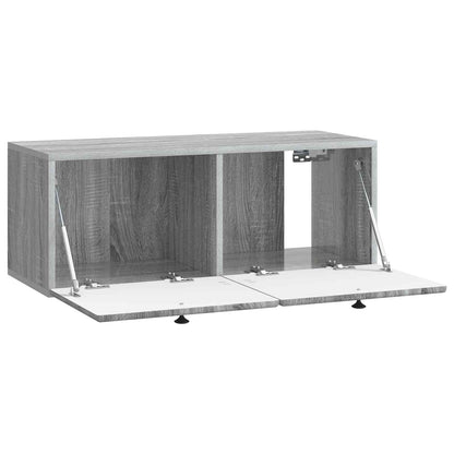 vidaXL Wall-Mounted TV Cabinet 78.5 x 31 x 30 cm Grey Sonoma