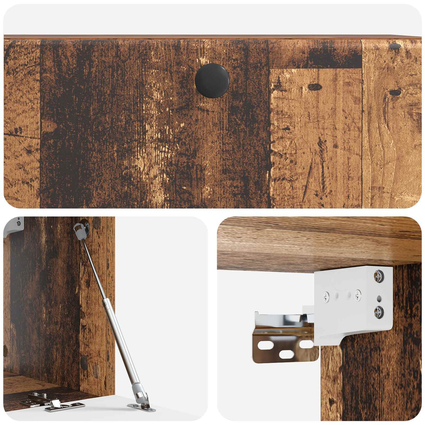 vidaXL Wall-Mounted TV Cabinet 78.5 x 31 x 30 cm Old Wood