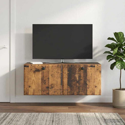 vidaXL Wall-Mounted TV Cabinet 78.5 x 31 x 30 cm Old Wood