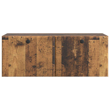 vidaXL Wall-Mounted TV Cabinet 78.5 x 31 x 30 cm Old Wood