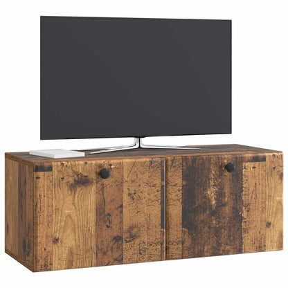 vidaXL Wall-Mounted TV Cabinet 78.5 x 31 x 30 cm Old Wood