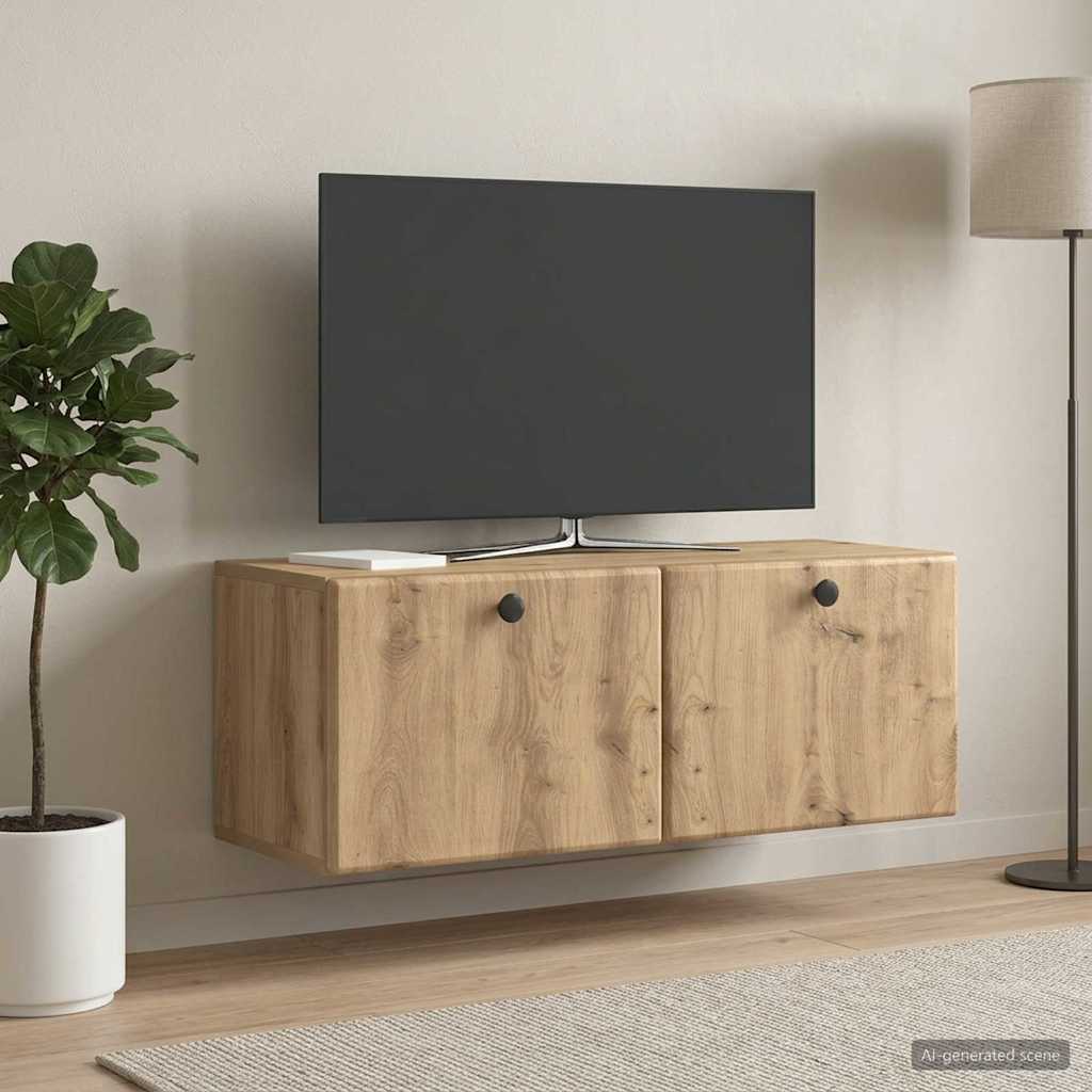 vidaXL Wall-Mounted TV Cabinet 78.5 x 31 x 30 cm Artisan Oak