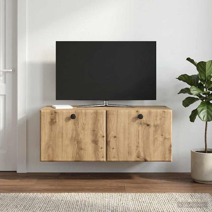 vidaXL Wall-Mounted TV Cabinet 78.5 x 31 x 30 cm Artisan Oak