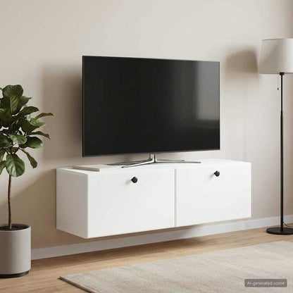 vidaXL Wall-Mounted TV Cabinet 98 x 31 x 30 cm White Engineered Wood