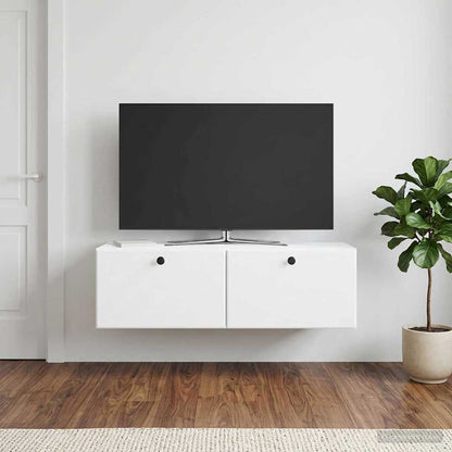 vidaXL Wall-Mounted TV Cabinet 98 x 31 x 30 cm White Engineered Wood