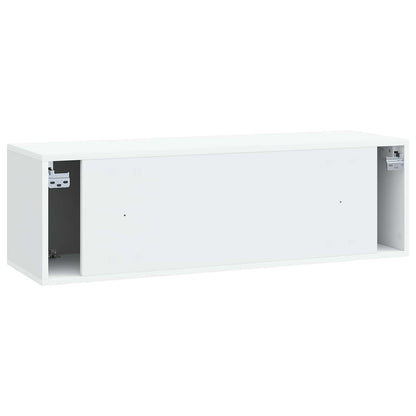 vidaXL Wall-Mounted TV Cabinet 98 x 31 x 30 cm White Engineered Wood