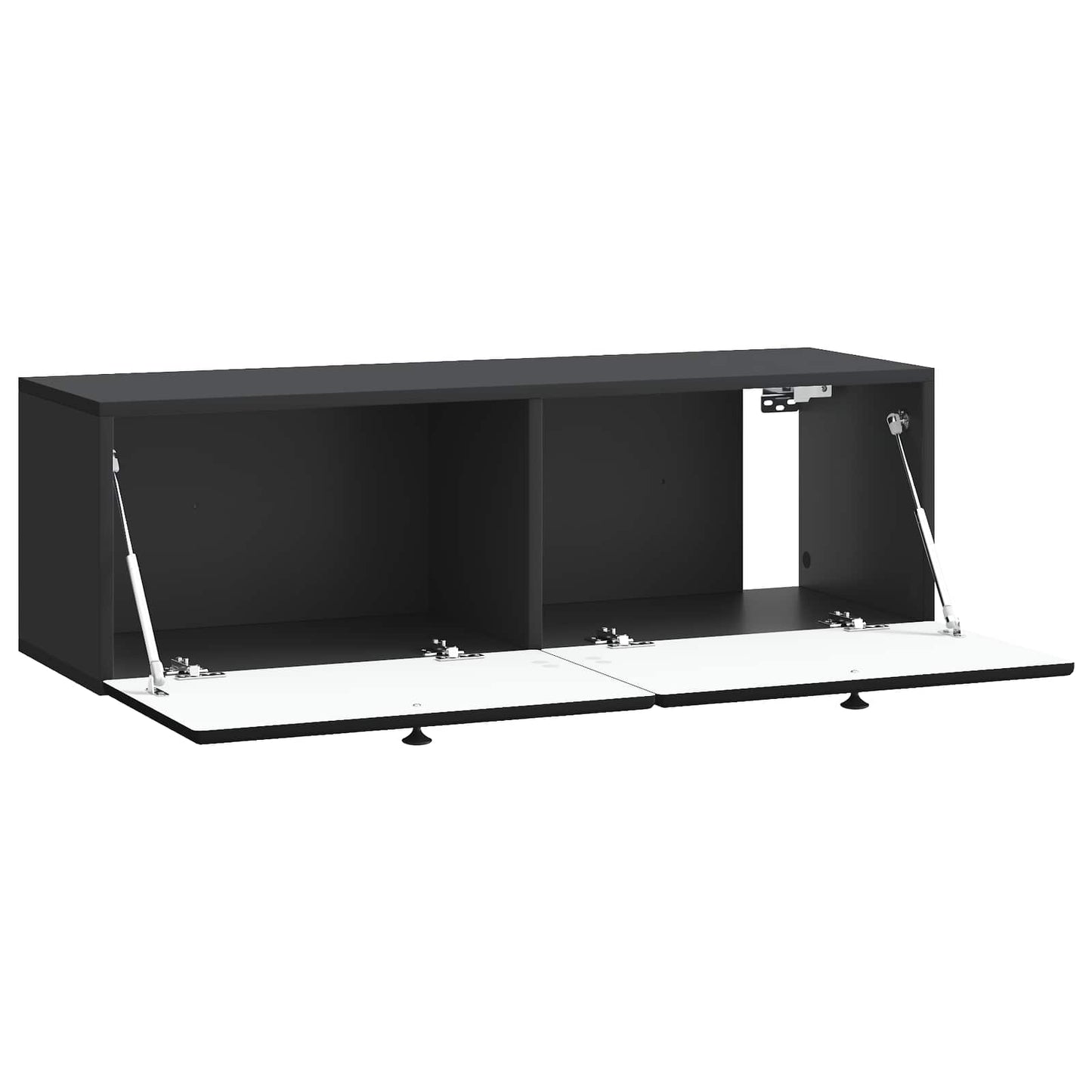 vidaXL Wall-Mounted TV Cabinet 98 x 31 x 30 cm Black Engineered Wood