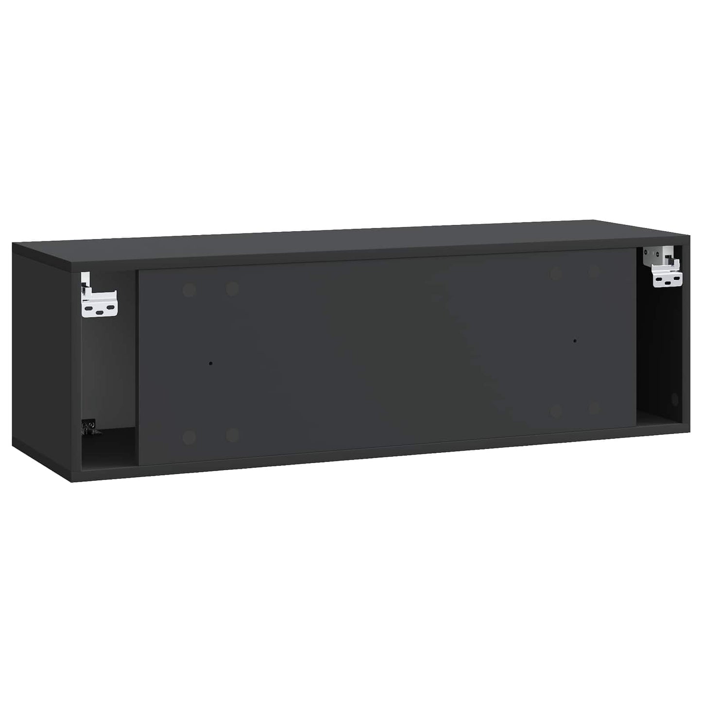 vidaXL Wall-Mounted TV Cabinet 98 x 31 x 30 cm Black Engineered Wood
