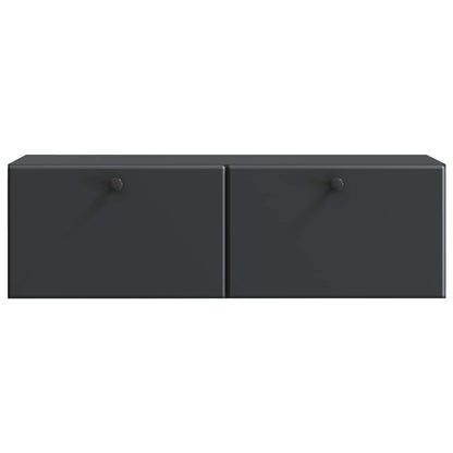 vidaXL Wall-Mounted TV Cabinet 98 x 31 x 30 cm Black Engineered Wood