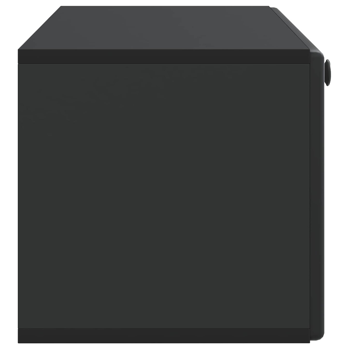 vidaXL Wall-Mounted TV Cabinet 98 x 31 x 30 cm Black Engineered Wood