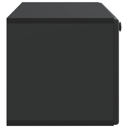 vidaXL Wall-Mounted TV Cabinet 98 x 31 x 30 cm Black Engineered Wood