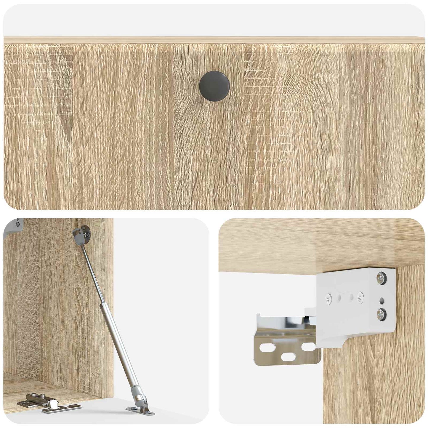 vidaXL Wall-Mounted TV Cabinet 98 x 31 x 30 cm Sonoma Oak