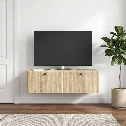 vidaXL Wall-Mounted TV Cabinet 98 x 31 x 30 cm Sonoma Oak