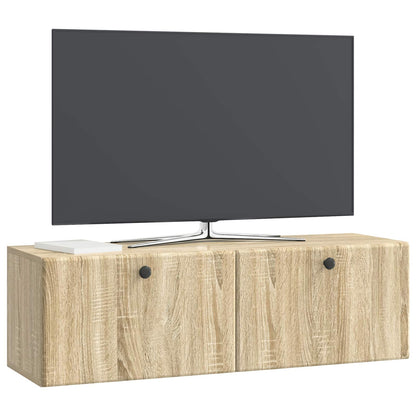 vidaXL Wall-Mounted TV Cabinet 98 x 31 x 30 cm Sonoma Oak